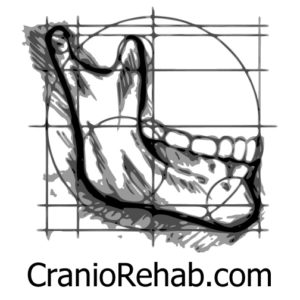 A drawing of a foot and the words cranio rehab. Com